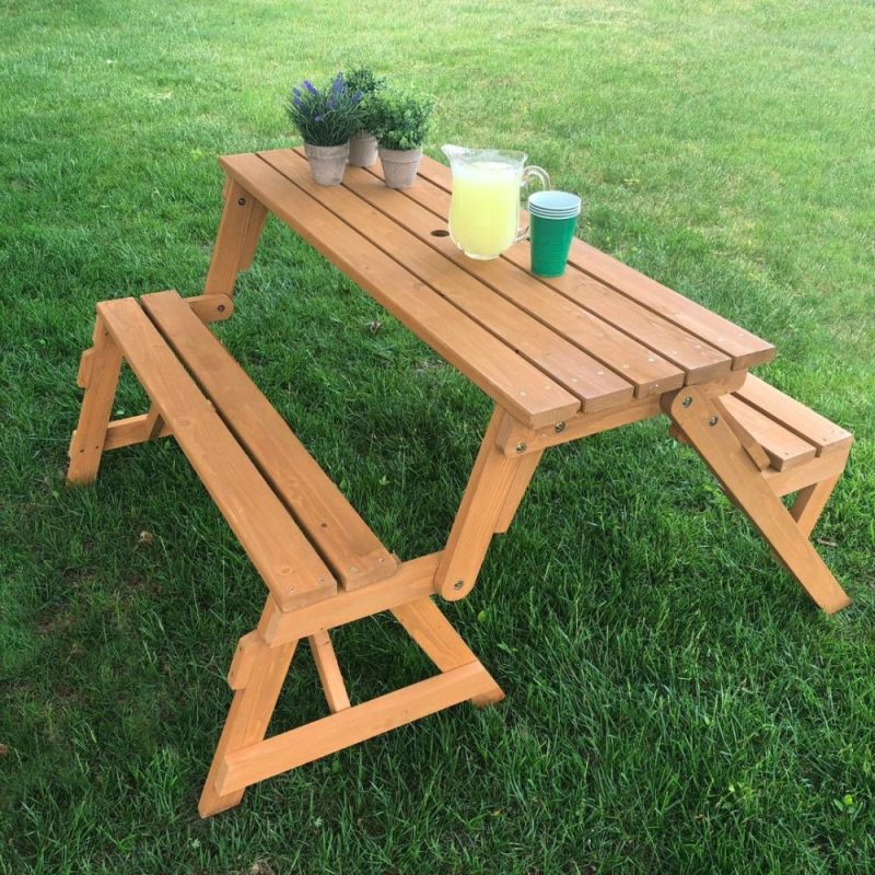 Active Play | 2 In 1 Picnic Table And Bench Active Play Active Play