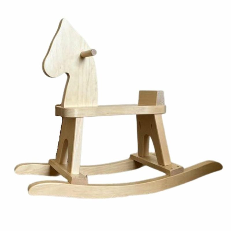 Active Play | Natural Wooden Rocking Horse Active Play Active Play