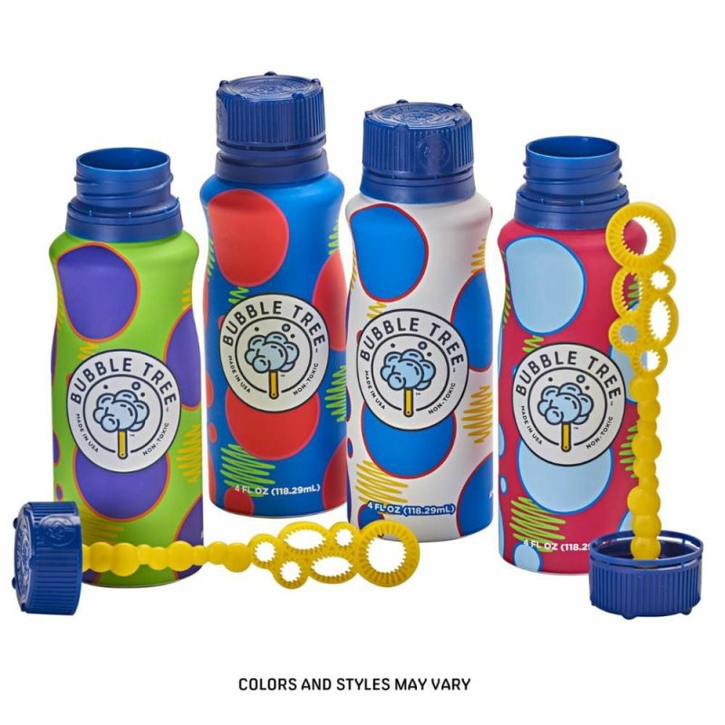 Active Play | Refillable Aluminum Bubble Bottles With Wands- 4 Pack Active Play Active Play