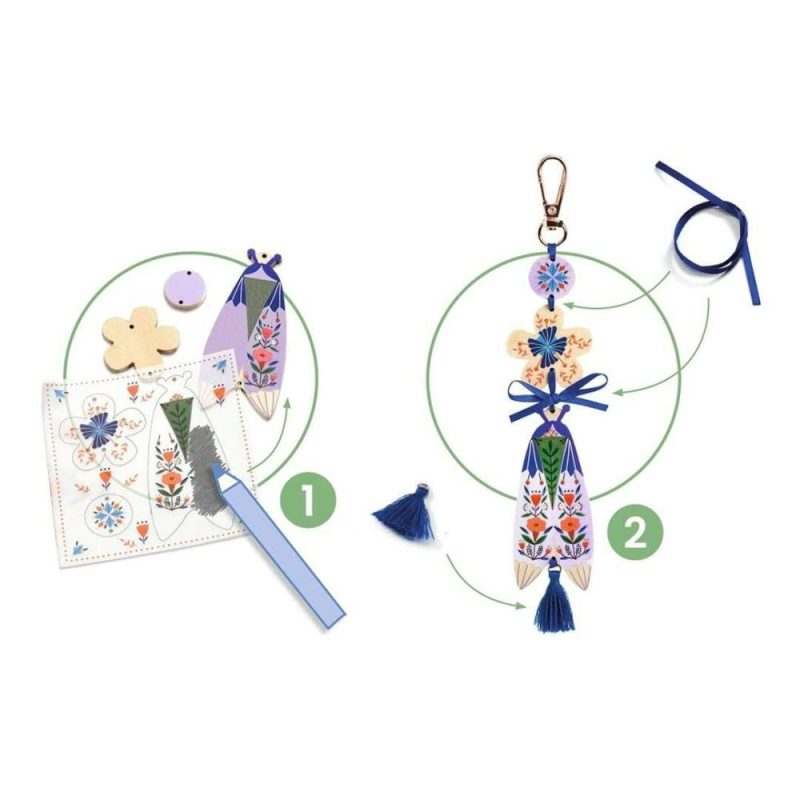 Arts & Crafts | Butterflies Diy Keychain Craft Kit Arts & Crafts Arts & Crafts