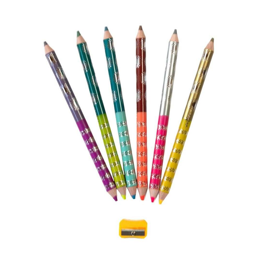 Arts & Crafts | King Fox 6 Jumbo Double-Sided Pencils Arts & Crafts Arts & Crafts