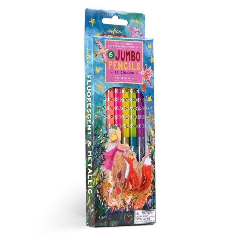 Arts & Crafts | King Fox 6 Jumbo Double-Sided Pencils Arts & Crafts Arts & Crafts