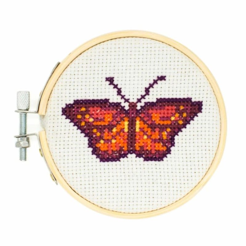 Arts & Crafts | Mini Cross-Stitch Embroidery Butterfly Kit Arts & Crafts Arts & Crafts