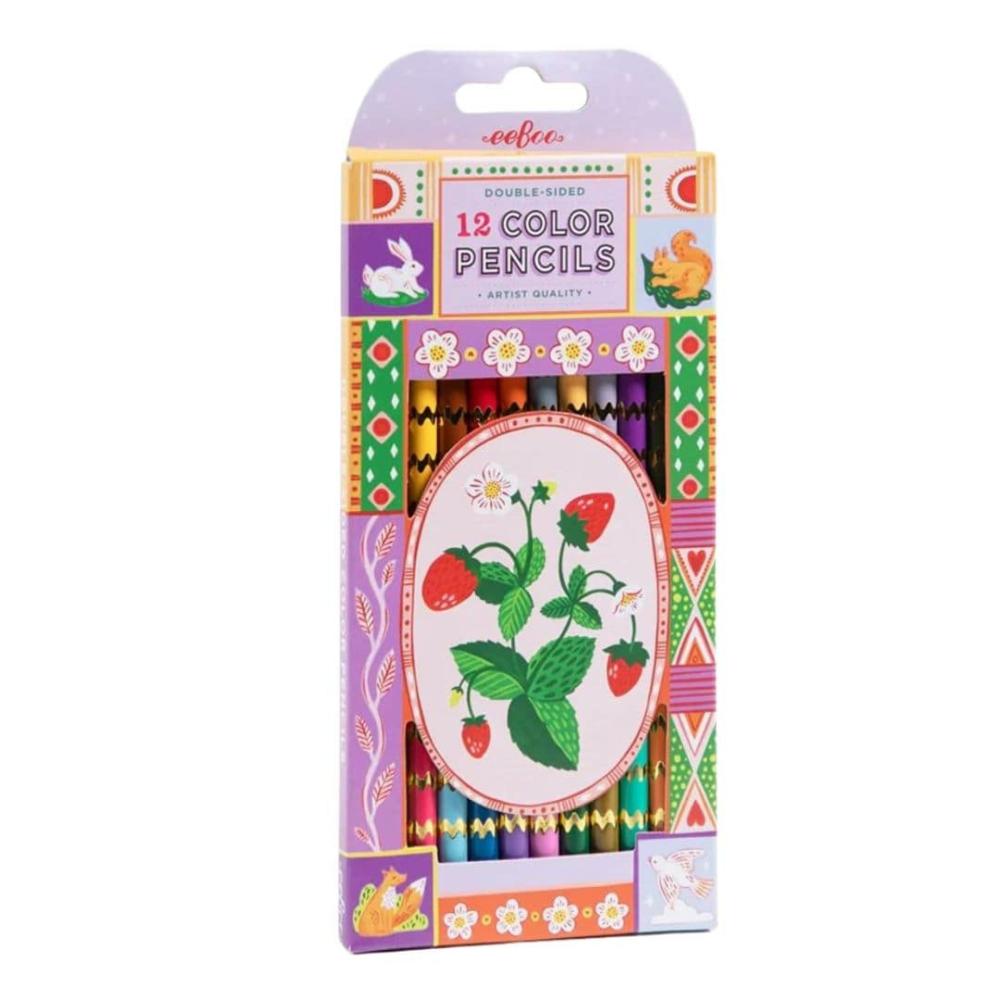 Arts & Crafts | Strawberry Collection Double-Sided Color Pencil Set Arts & Crafts Arts & Crafts