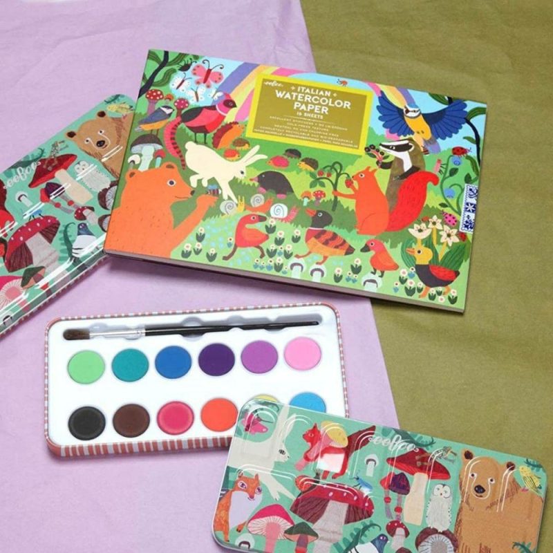 Arts & Crafts | Woodland Watercolors & Italian Paper Pad Set Arts & Crafts Arts & Crafts