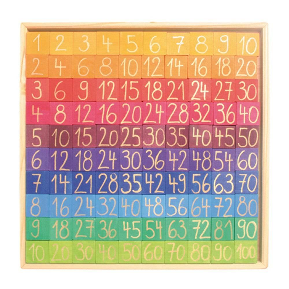 Blocks & Building | Counting With Colors Wooden Number Chart Blocks & Building Blocks & Building