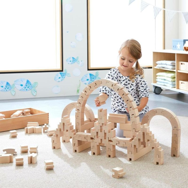 Blocks & Building | Interlocking Wooden Blocks Construction Set Blocks & Building Blocks & Building