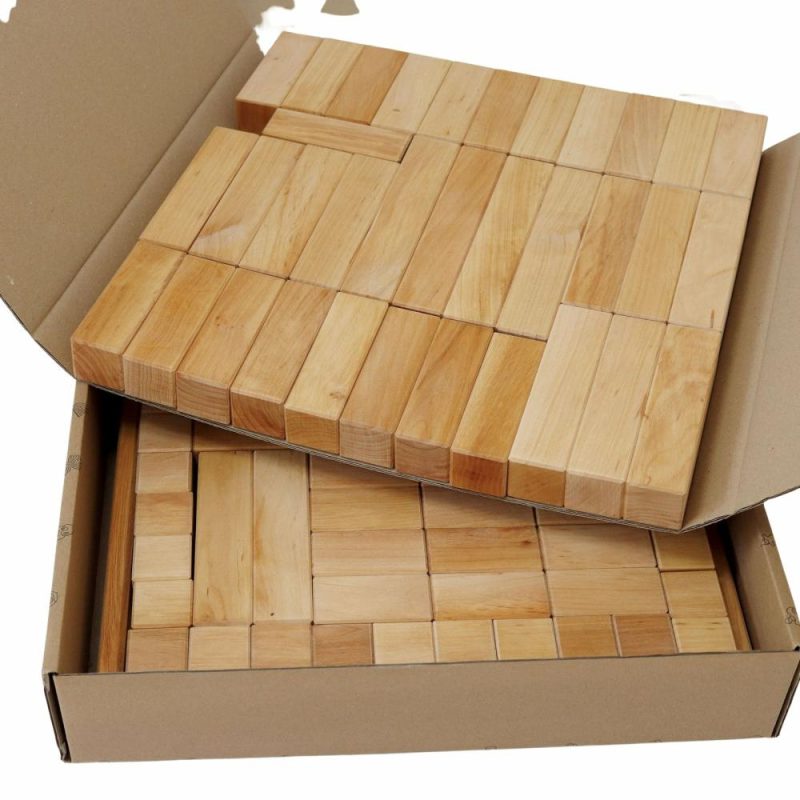 Blocks & Building | Large Natural Wooden Stepped Pyramid Blocks & Building Blocks & Building