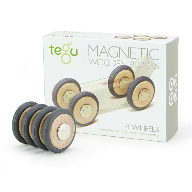 Blocks & Building | Magnetic Wheels – Set Of 4 Blocks & Building Blocks & Building