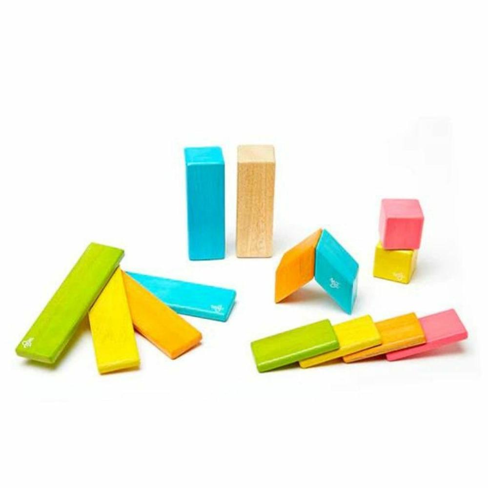 Blocks & Building | Magnetic Wooden Blocks – 14 Piece Set Tints Blocks & Building Blocks & Building