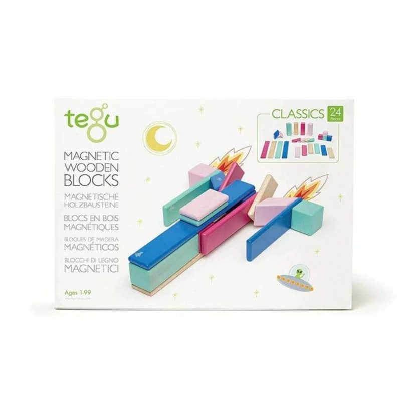 Blocks & Building | Magnetic Wooden Blocks – 24 Piece Set Blossom Blocks & Building Blocks & Building