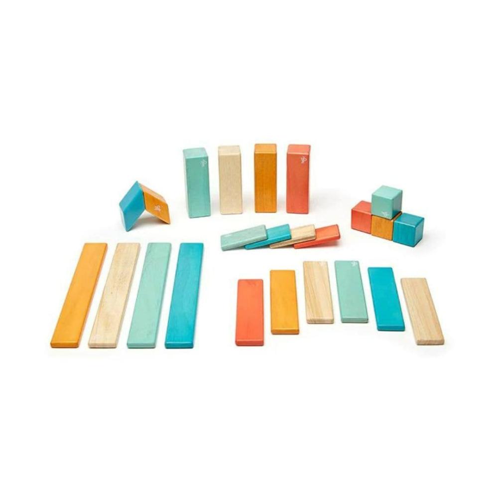 Blocks & Building | Magnetic Wooden Blocks – 24 Piece Set Sunset Blocks & Building Blocks & Building