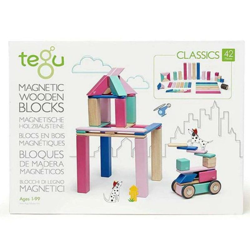 Blocks & Building | Magnetic Wooden Blocks – 42 Piece Set Blossom Blocks & Building Blocks & Building