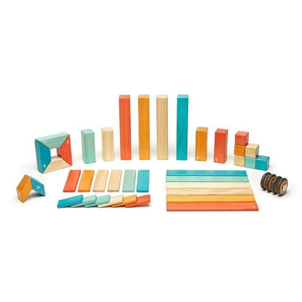 Blocks & Building | Magnetic Wooden Blocks – 42 Piece Set Sunset Blocks & Building Blocks & Building