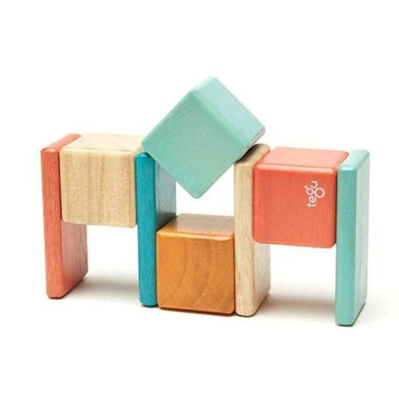 Blocks & Building | Pocket Pouch Wooden Magnetic Blocks – Sunset Blocks & Building Blocks & Building