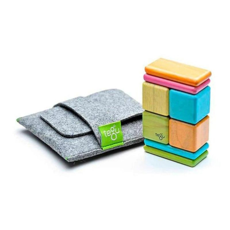 Blocks & Building | Pocket Pouch Wooden Magnetic Blocks – Tints Blocks & Building Blocks & Building