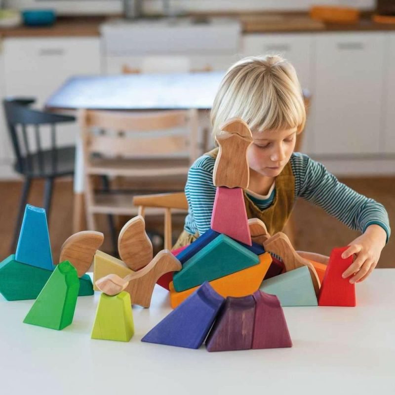 Blocks & Building | Rainbow Lion Wooden Puzzle Blocks & Building Blocks & Building