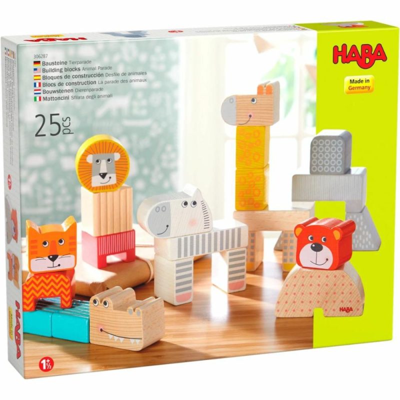 Blocks & Building | Wooden Animal Parade Blocks Blocks & Building Blocks & Building