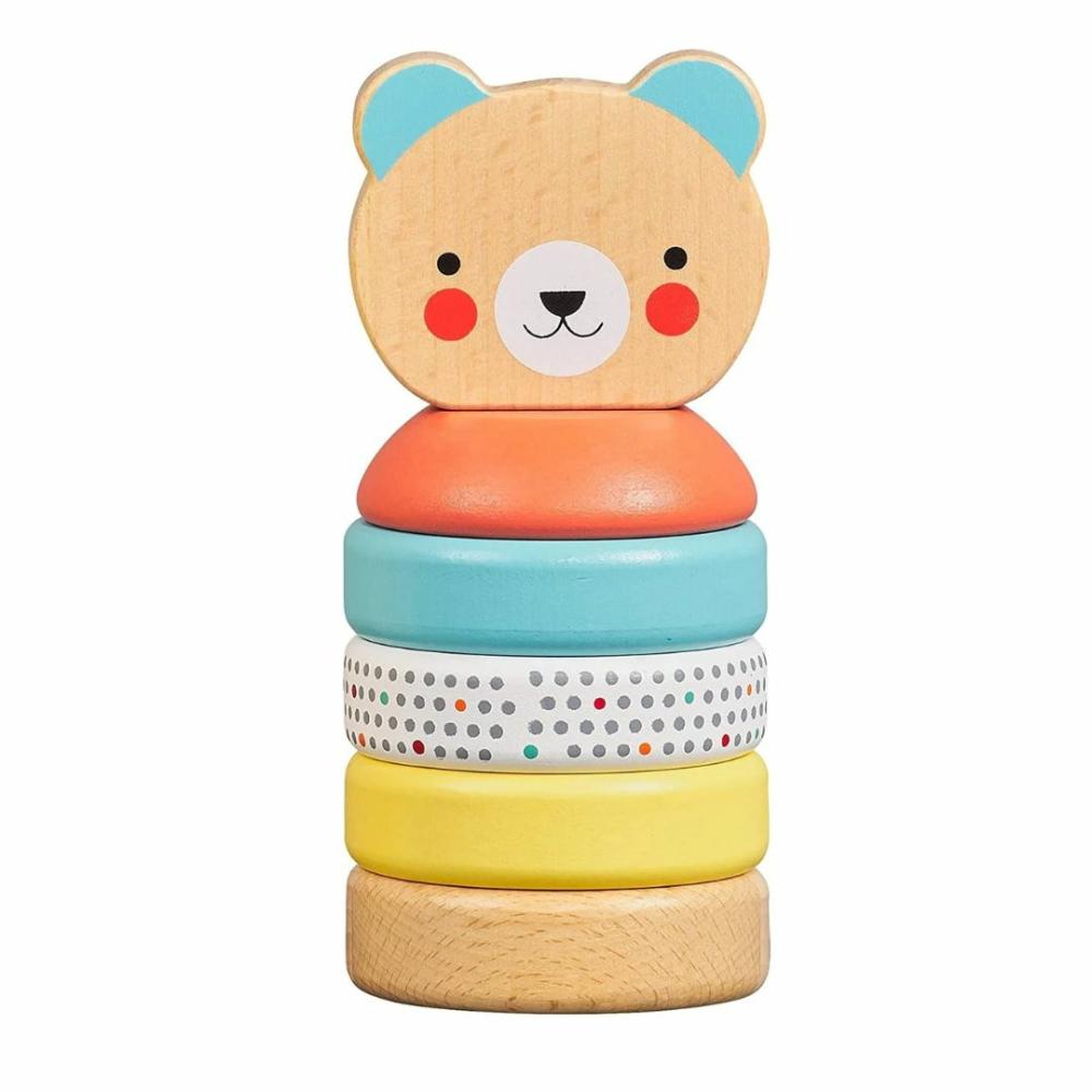 Blocks & Building | Wooden Happy Bear Stacking Toy Blocks & Building Blocks & Building