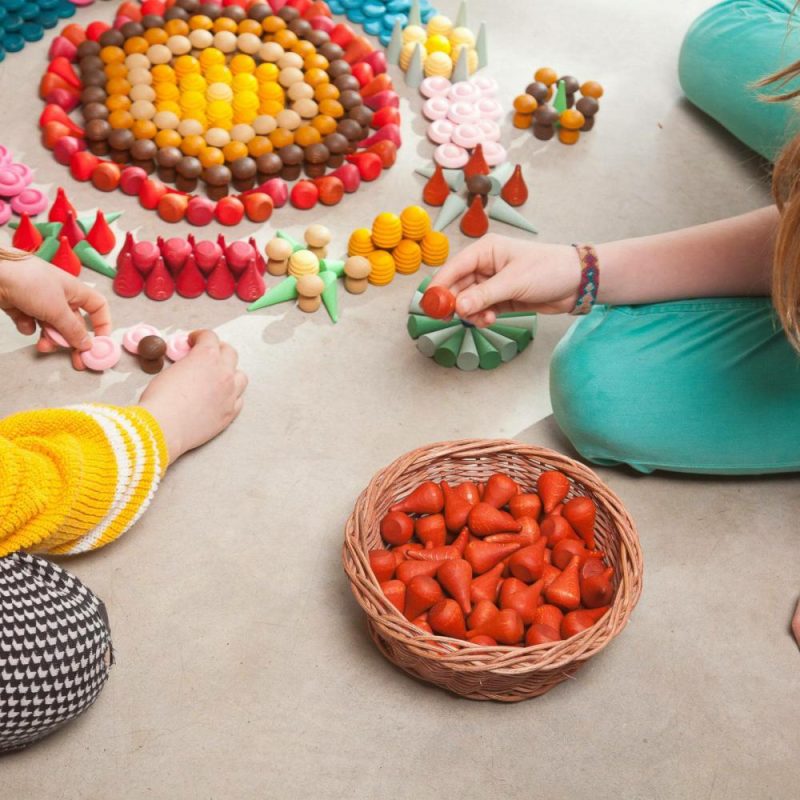 Blocks & Building | Wooden Mandala Set, Fire Cones Blocks & Building Blocks & Building