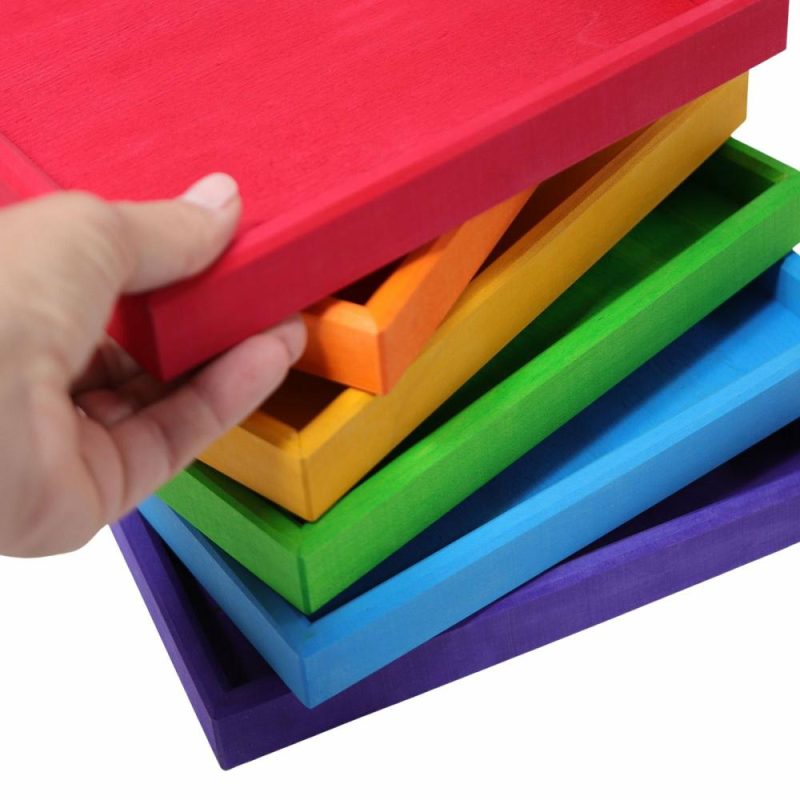 Blocks & Building | Wooden Rainbow Frames Blocks & Building Blocks & Building