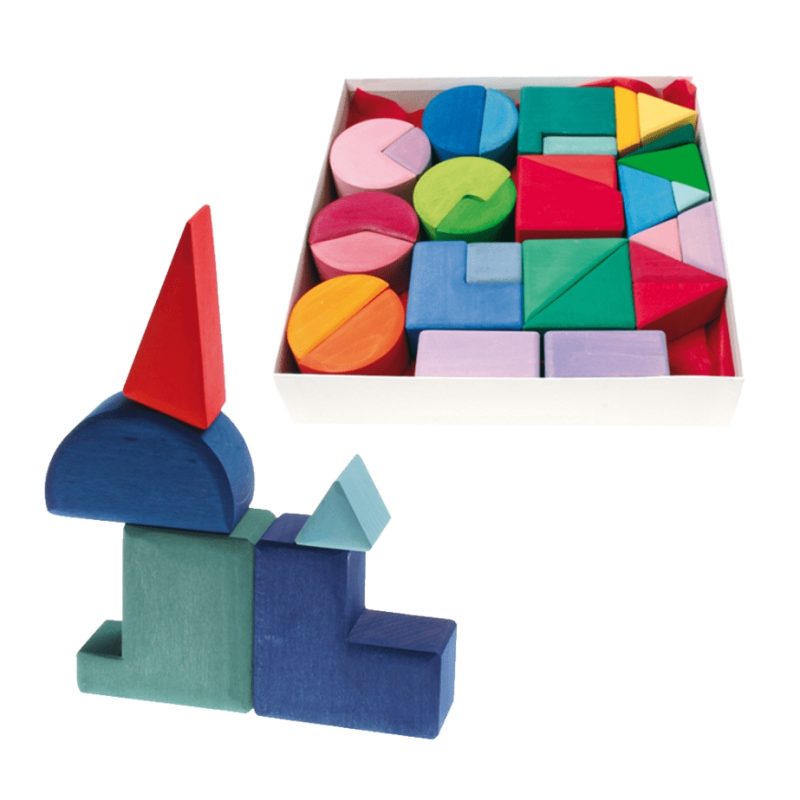 Blocks & Building | Wooden Shape Blocks – Square, Triangle And Circle Blocks & Building Blocks & Building