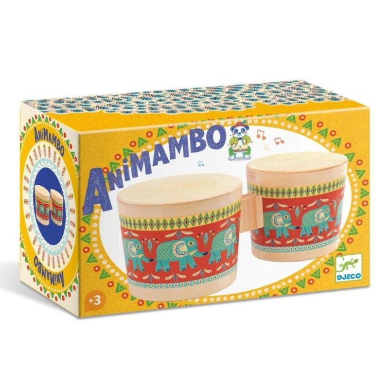 Developmental Toys | Animambo Bongo Drums Musical Instrument Developmental Toys Developmental Toys