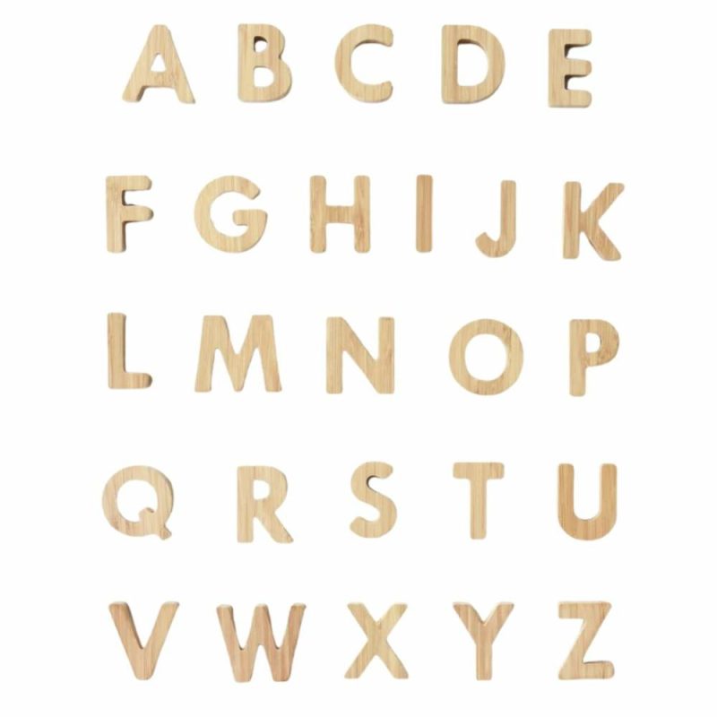 Developmental Toys | Bamboo Alphabet Set Developmental Toys Developmental Toys