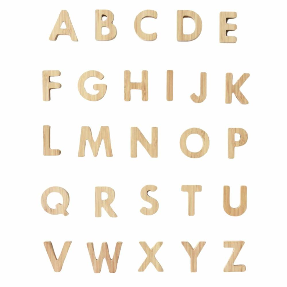 Developmental Toys | Bamboo Alphabet Set Developmental Toys Developmental Toys