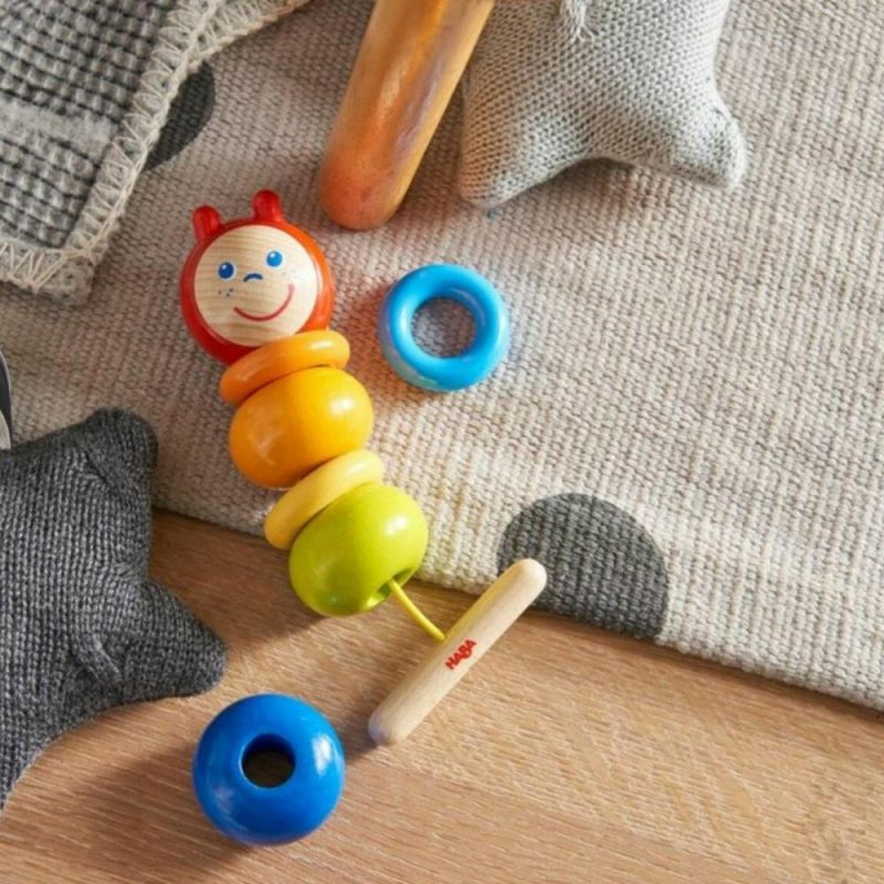 Developmental Toys | Caterpillar Wooden Threading Toy Developmental Toys Developmental Toys