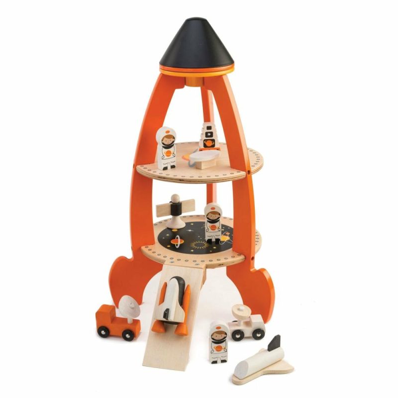 Developmental Toys | Cosmic Wooden Rocket Play Set Developmental Toys Developmental Toys