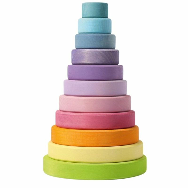 Developmental Toys | Pastel Wooden Stacking Tower Developmental Toys Developmental Toys