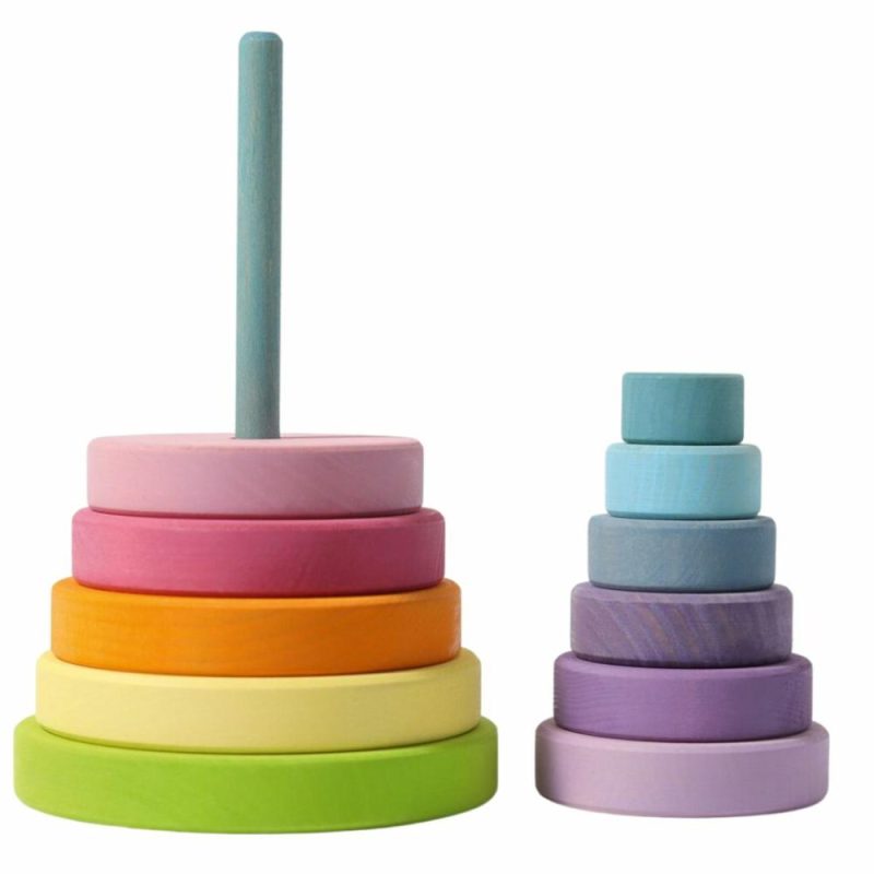 Developmental Toys | Pastel Wooden Stacking Tower Developmental Toys Developmental Toys