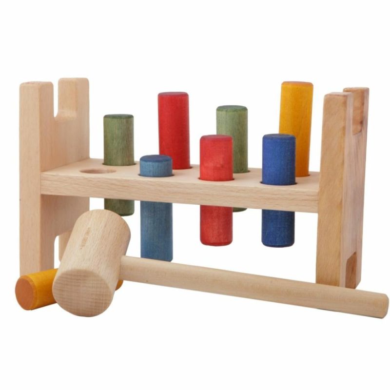 Developmental Toys | Rainbow Pound-A-Peg – Wooden Hammer Bench Developmental Toys Developmental Toys