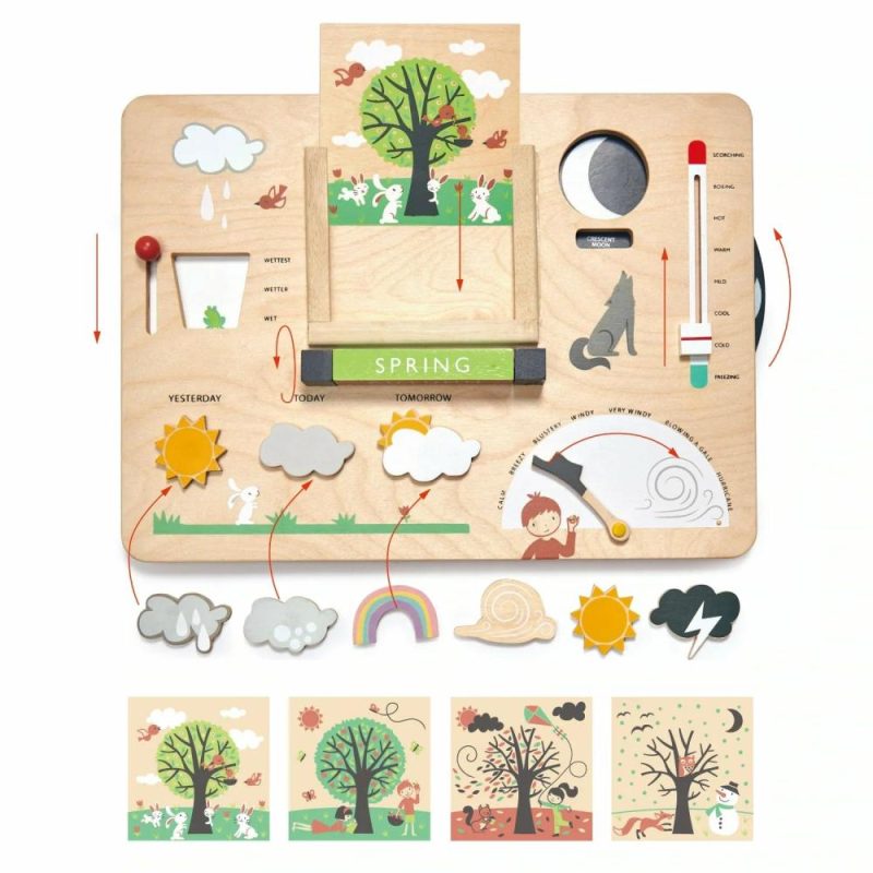 Developmental Toys | Seasonal Wooden Weather Station Developmental Toys Developmental Toys