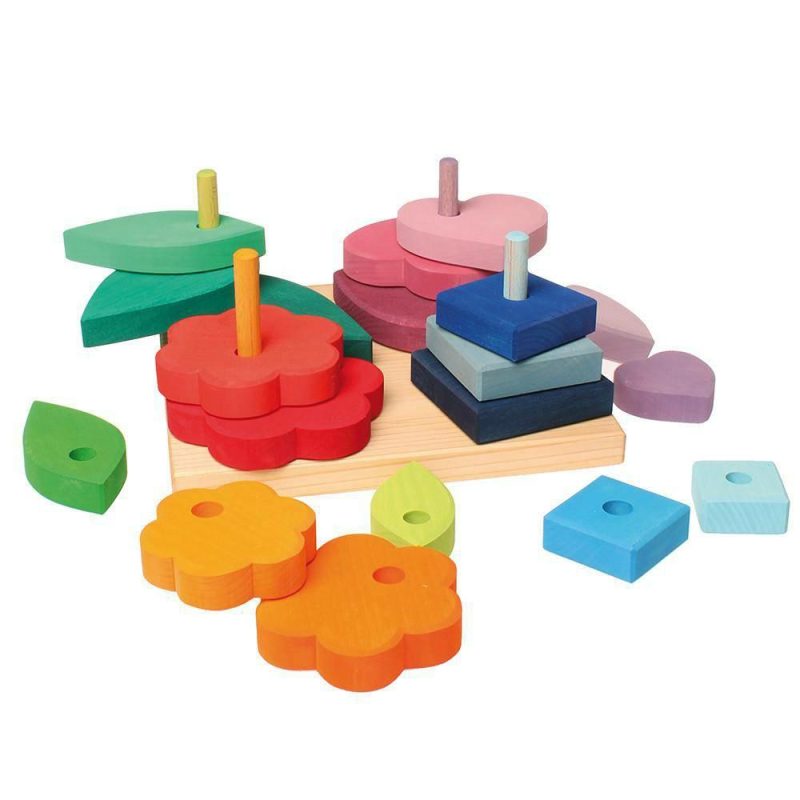 Developmental Toys | Shapes And Colors – Wooden Stacking And Sorting Toy Developmental Toys Developmental Toys