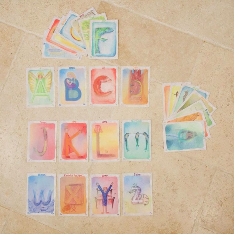 Developmental Toys | Waldorf Alphabet Cards Set Developmental Toys Developmental Toys