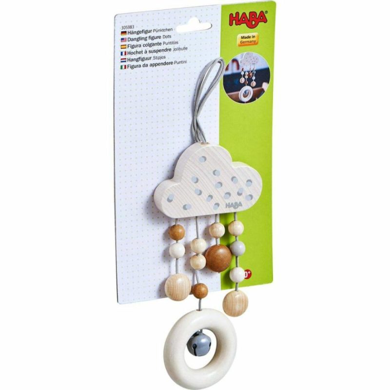 Developmental Toys | Wooden Dangling Figure Dots With Bell Developmental Toys Developmental Toys