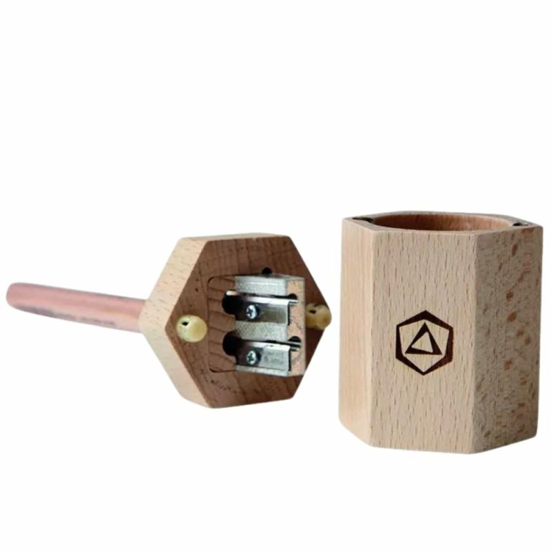 Developmental Toys | Wooden Dual Pencil Sharpener Developmental Toys Developmental Toys