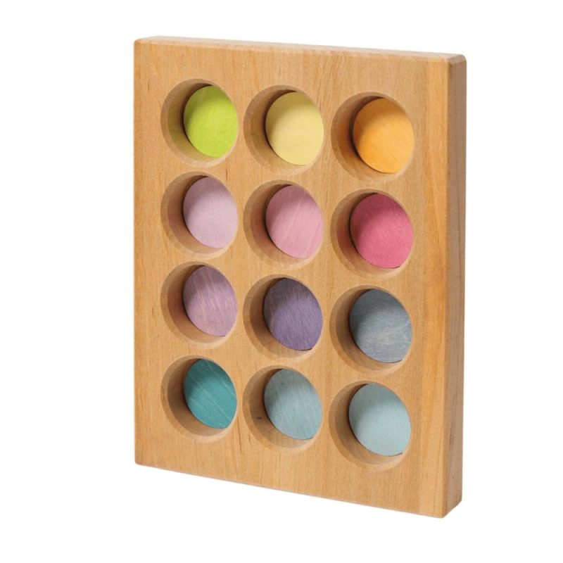 Developmental Toys | Wooden Pastel Sorting Board Developmental Toys Developmental Toys