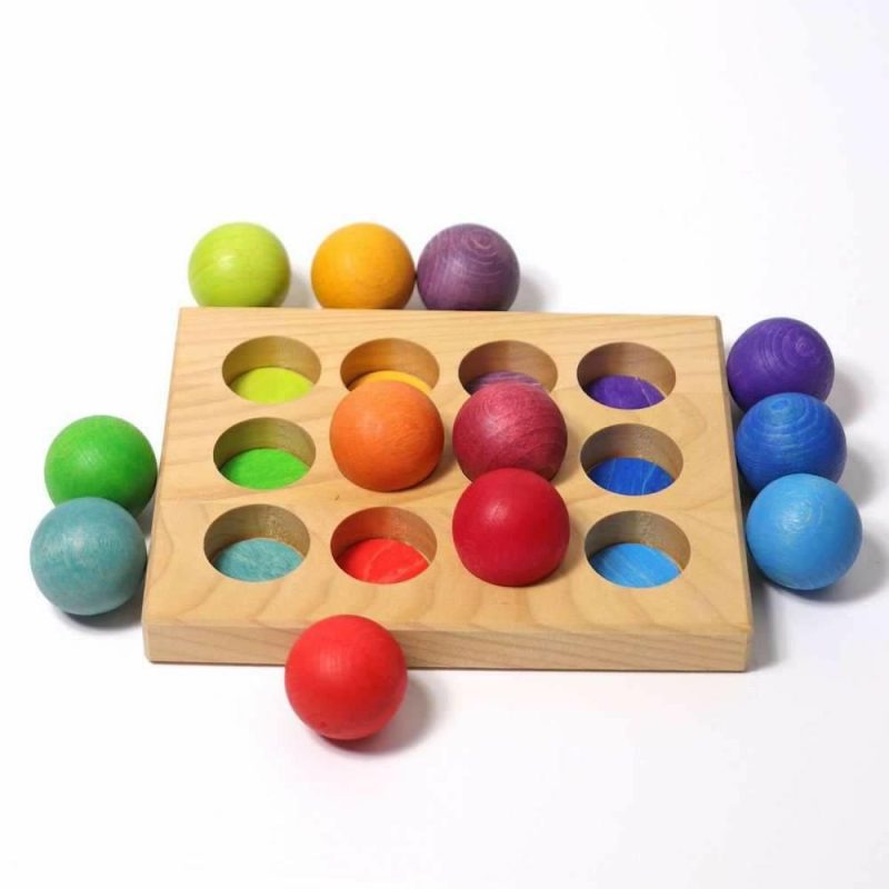 Developmental Toys | Wooden Rainbow Sorting Board Developmental Toys Developmental Toys