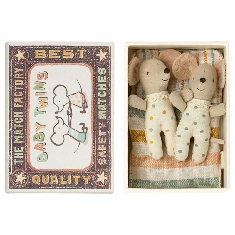 Dolls & Dollhouses | Baby Mice Twins In A Matchbox Dolls & Dollhouses Dolls & Dollhouses