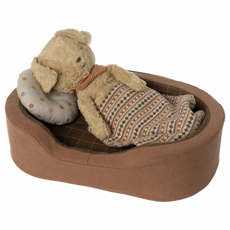 Dolls & Dollhouses | Dog Bed And Blanket – Brown Dolls & Dollhouses Dolls & Dollhouses