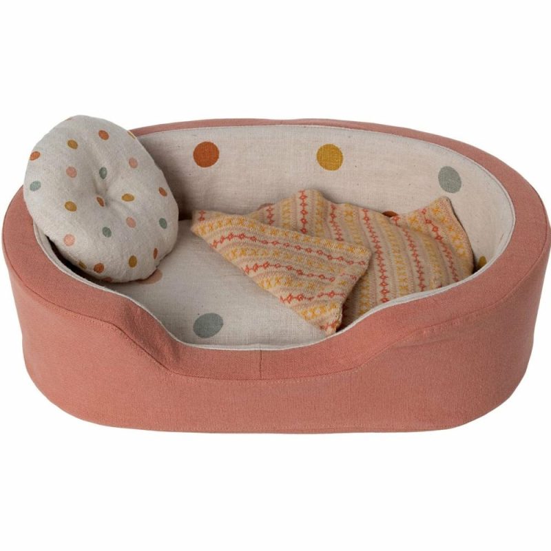 Dolls & Dollhouses | Dog Bed And Blanket – Coral Dolls & Dollhouses Dolls & Dollhouses