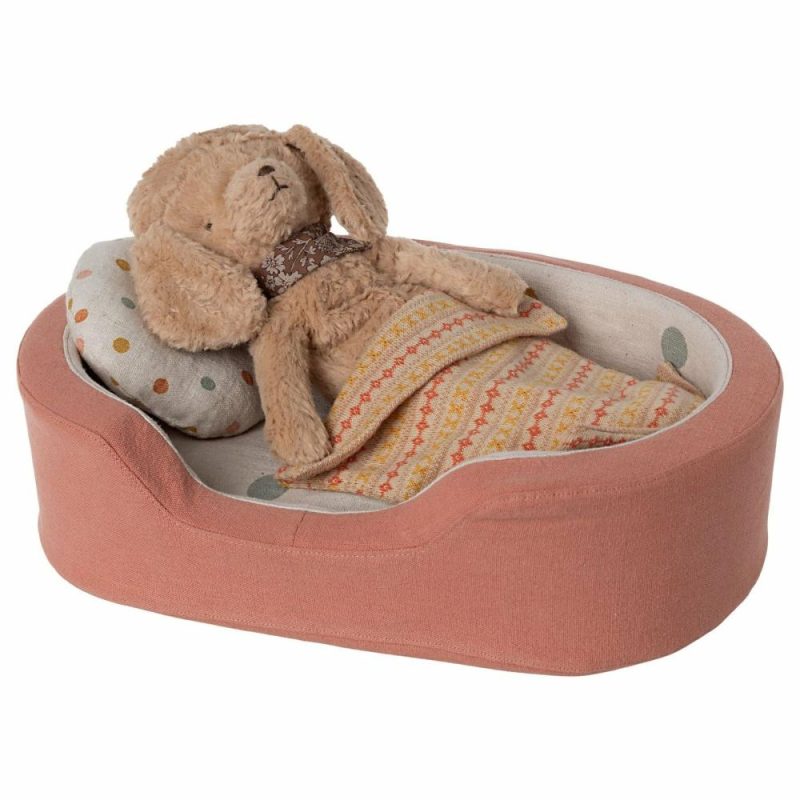 Dolls & Dollhouses | Dog Bed And Blanket – Coral Dolls & Dollhouses Dolls & Dollhouses