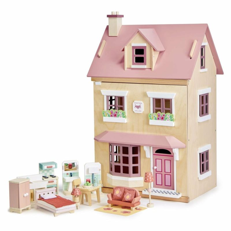 Dolls & Dollhouses | Foxtail Villa Wooden Dollhouse Dolls & Dollhouses Dolls & Dollhouses