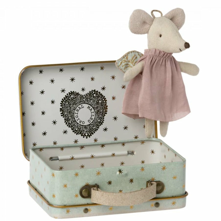 Dolls & Dollhouses | Guardian Angel Mouse In A Suitcase Dolls & Dollhouses Dolls & Dollhouses