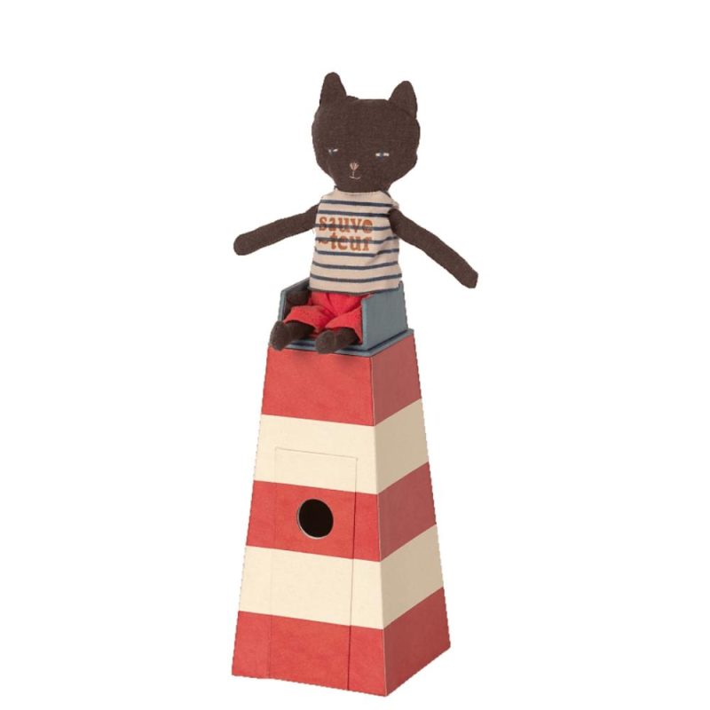 Dolls & Dollhouses | Lighthouse With Lifeguard Cat Dolls & Dollhouses Dolls & Dollhouses