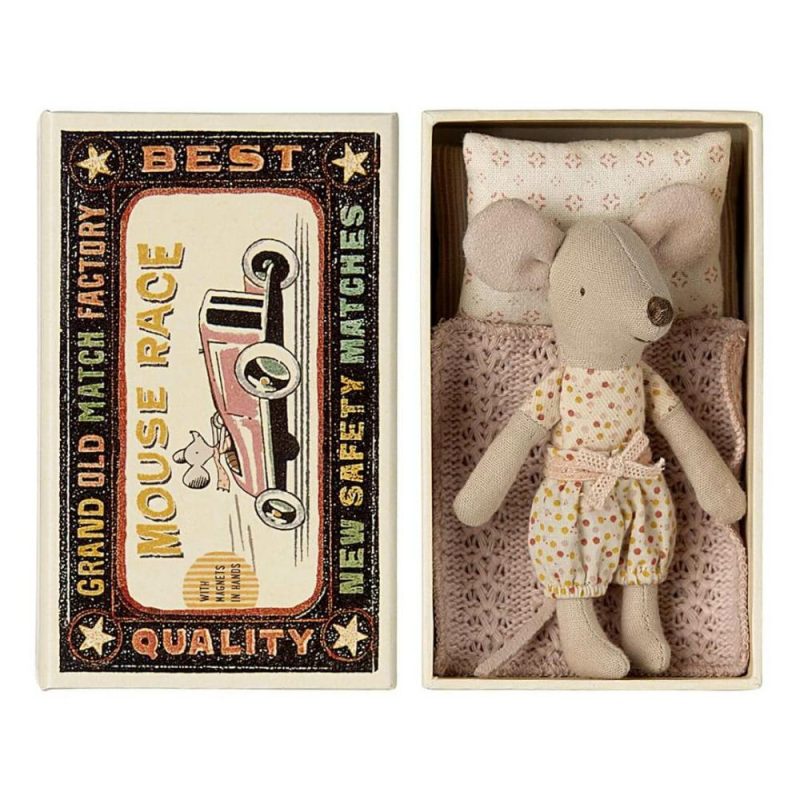 Dolls & Dollhouses | Little Sister Mouse In A Matchbox Dolls & Dollhouses Dolls & Dollhouses