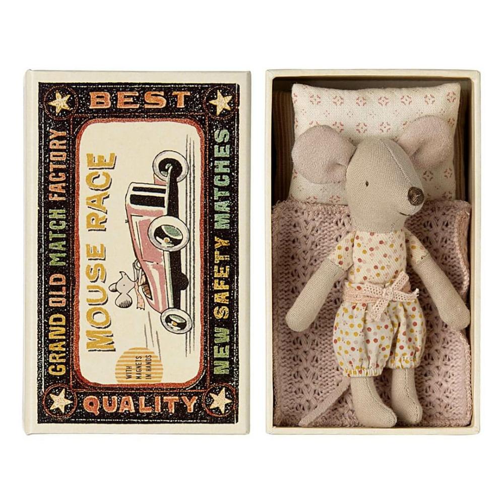 Dolls & Dollhouses | Little Sister Mouse In A Matchbox Dolls & Dollhouses Dolls & Dollhouses